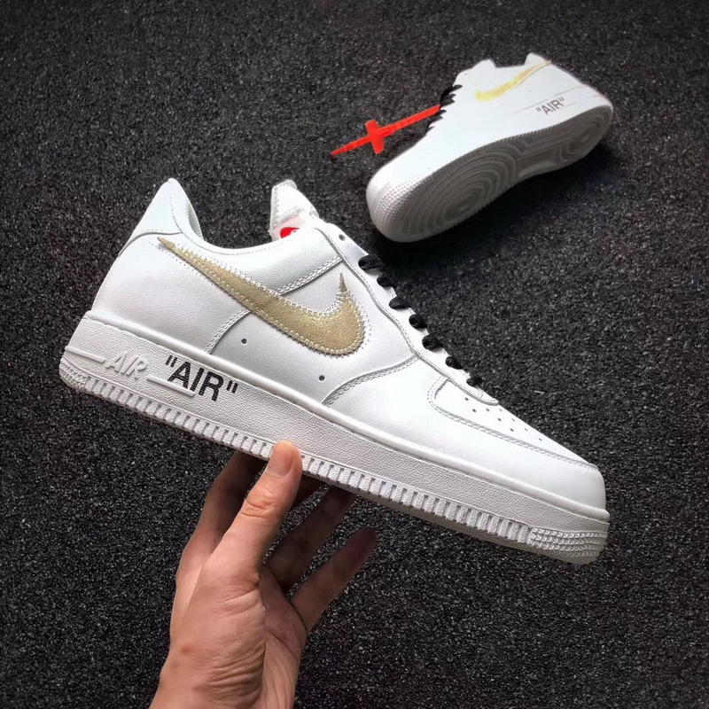 Authentic Air Force 1 Low AF1 x Virgil Abloh Golden